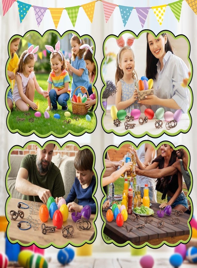 عبوة من 24 بيضة عيد الفصح معبأة مسبقًا بألغاز محفزة للعقل، بيض عيد الفصح مناسب للمراهقين والأطفال من الجنسين، حشوات لسلال عيد الفصح للأطفال والمراهقين والبالغين، لعبة البحث عن بيض عيد الفصح، لوازم جوائز للفصول الدراسية - Image 4