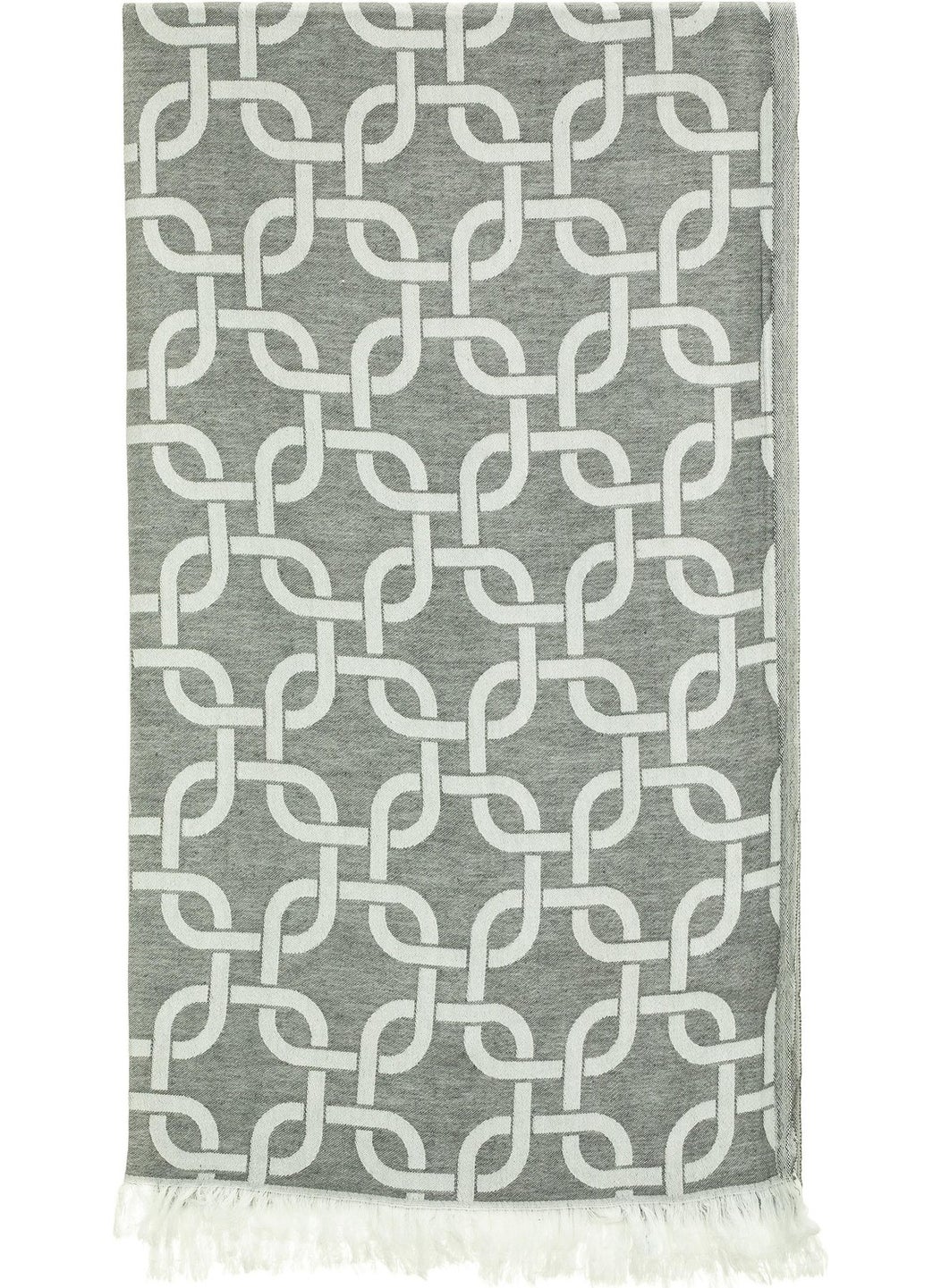 Rosa Bianca Gray Chain Jacquard Cotton Loincloth 