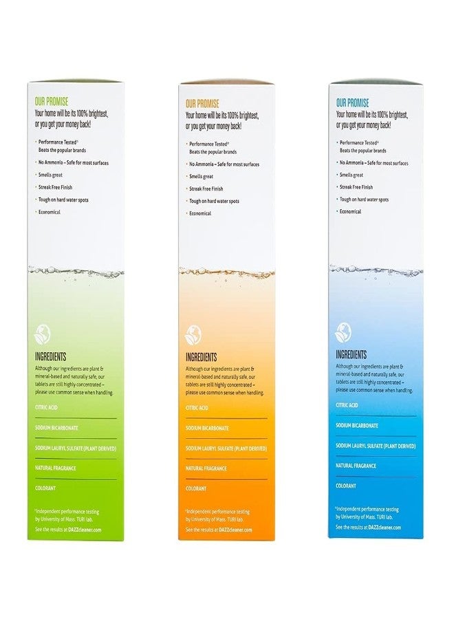 Dazz Whole House Refill Pack (4 Of Each Product - 12 Total) Natural Cleaning Tablets - All Purpose Cleaner, Glass and Window Cleaner, and Bathroom Cleaner - Eco Friendly, Non Toxic - Image 4