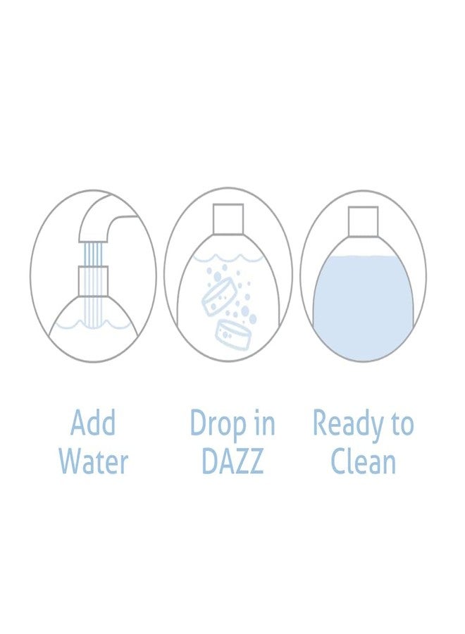 Dazz Whole House Refill Pack (4 Of Each Product - 12 Total) Natural Cleaning Tablets - All Purpose Cleaner, Glass and Window Cleaner, and Bathroom Cleaner - Eco Friendly, Non Toxic - Image 3