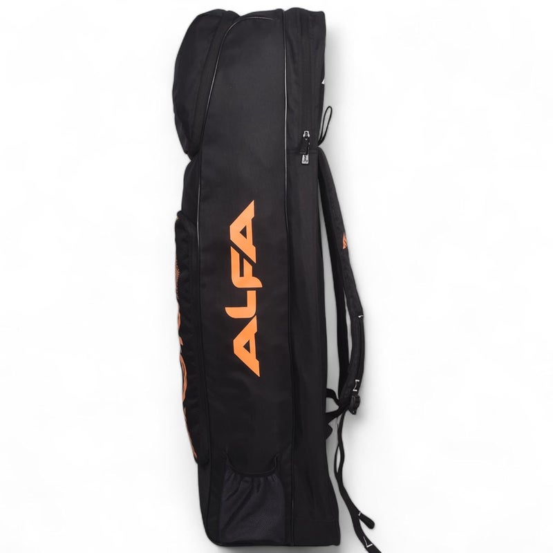 ALFA Cyclone Hockey Stick Cum KIT Bag (Black-Mango) - Image 4