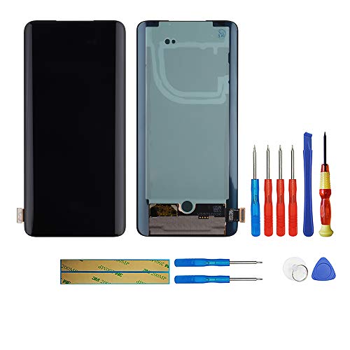 SWARK New Fluid AMOLED LCD Display Compatible with OnePlus 7 Pro/OnePlus 7T Pro LCD Touch Screen Display with Upgraded Repair Tools Kit-Black - Image 1
