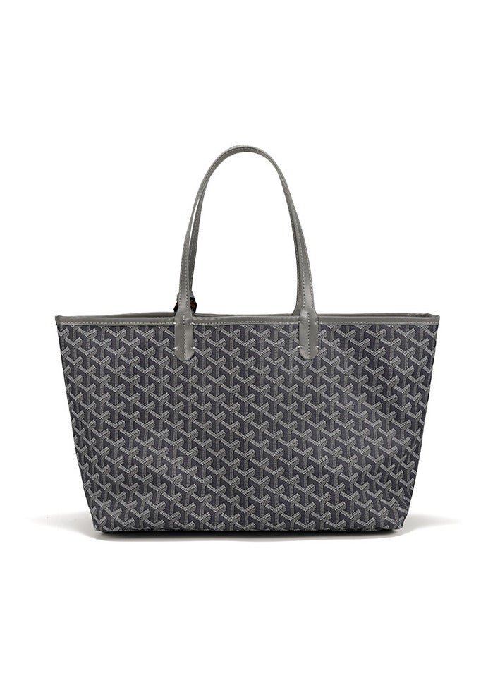 Printed Shopper Tote Grey Pony Pendants Random  - Image 5