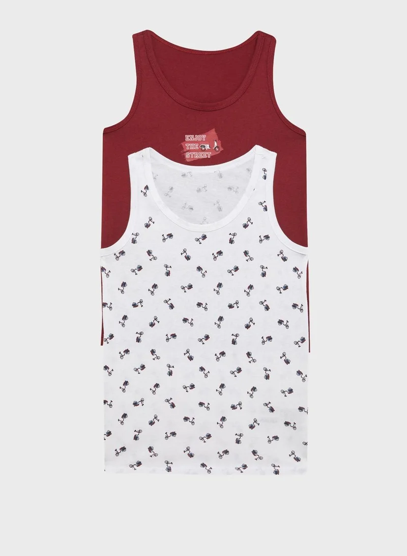 ديفاكتو طقم ولادي قطعتين بقصة عادية