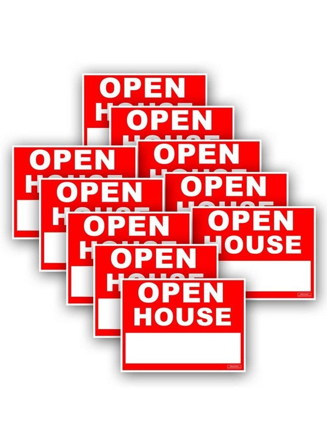 Signs'R Us 24" X 18" Uv Ink Yard Sign Corrugated Plastic Printed Front & Back With Metal Ground Stake Included Open House Sign (10)  - Image 1