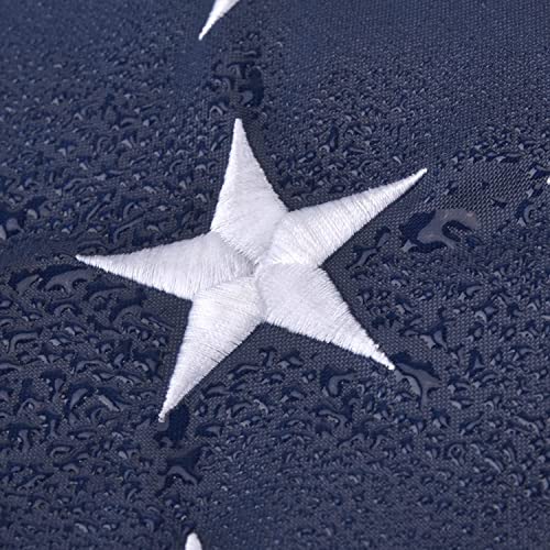 Olycole American Flag 10x15 FT, Large US Flag USA High Wind with Embroidered Stars, Sewn Stripes, Brass Grommets, Durable Outdoor Outside - Image 4