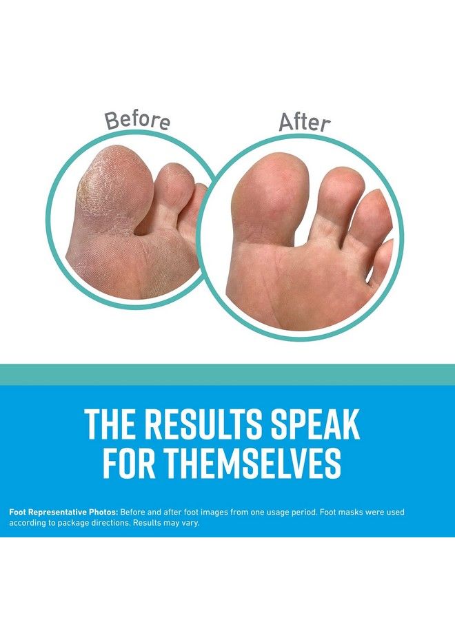 O'Keeffe's For Healthy Feet Intensive Moisturizing Foot Mask Guaranteed Relief For Extremely Dry Rough Feet One Pair Singleuse Hydrating Foot Mask Socks (Pack Of 4) - Image 3