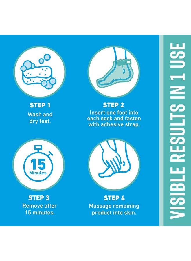 O'Keeffe's For Healthy Feet Intensive Moisturizing Foot Mask Guaranteed Relief For Extremely Dry Rough Feet One Pair Singleuse Hydrating Foot Mask Socks (Pack Of 4) - Image 5