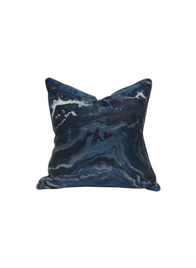 DANUBE HOME Gleam Cushion Stylish Throw Pillow for Sofa, Bed, Chair, Soft And Comfortable, And Elegant Home Decor Accent Perfect Decorative Cushion 45X45Cm Ocean Blue 