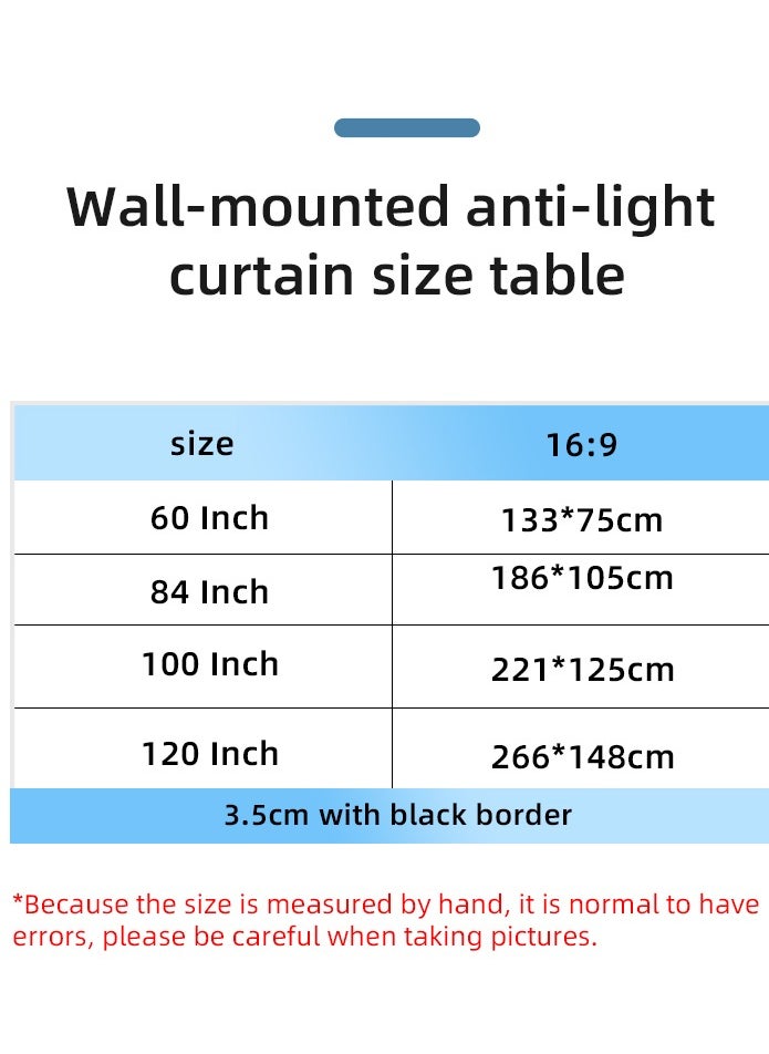Flash Hawk - Portable Foldable Projection Screen - 2-in-1 84 inch 16:9 Projector Screen With Tripod Stand and Carrying Bag for Indoor Outdoor Home Theater Backyard Cinema Travel - Image 1