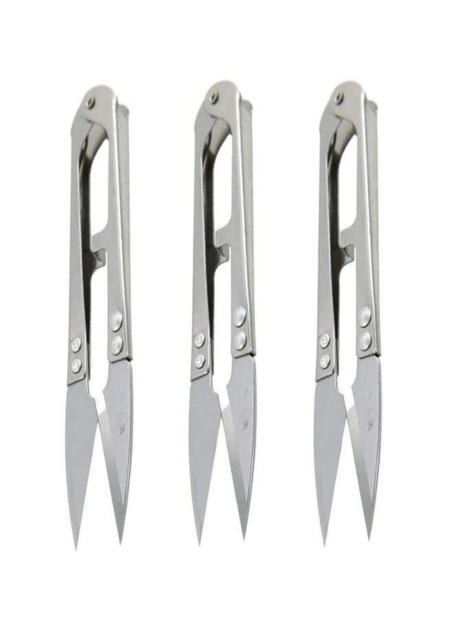 Forapid 3 PCS Multipurpose Mini Sewing Scissors High Carbon Steel Yarn Thread Clippers for Sewing, Upholstery, Dressmaking, Arts and Crafts, Fishing, Gardening - Image 1