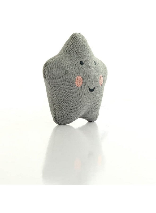 Pluchi Cute Star - Nimbus Cloud Color 100% Cotton Knitted Stuffed Soft Toys for Babies/Kids, 15 Cm x 15 Cm x 2 Cm - Image 1