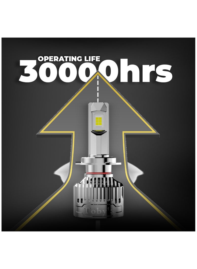 Toby's LX75-9006 150Watt/Pair Power Original Tested LED Headlight Assembly 15000 Lumens Pair Bright Color With Temperature (6500K) - Image 5