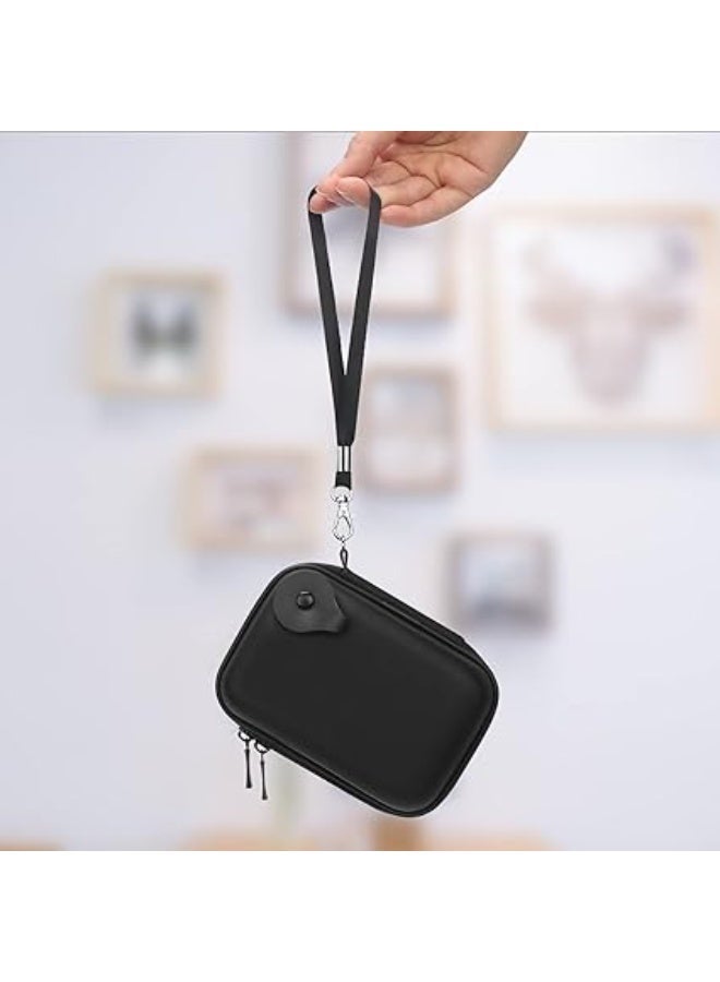 Camera Carrying Case for Panasonic LUMIX TZ99/TZ300/LX15/TZ95/TZ100/TZ90/TZ200 Point and Shoot Digital Camera, Protective Storage Trave Bag, Mesh Pocket fits Batteries, Cable, Black+Black - Image 2