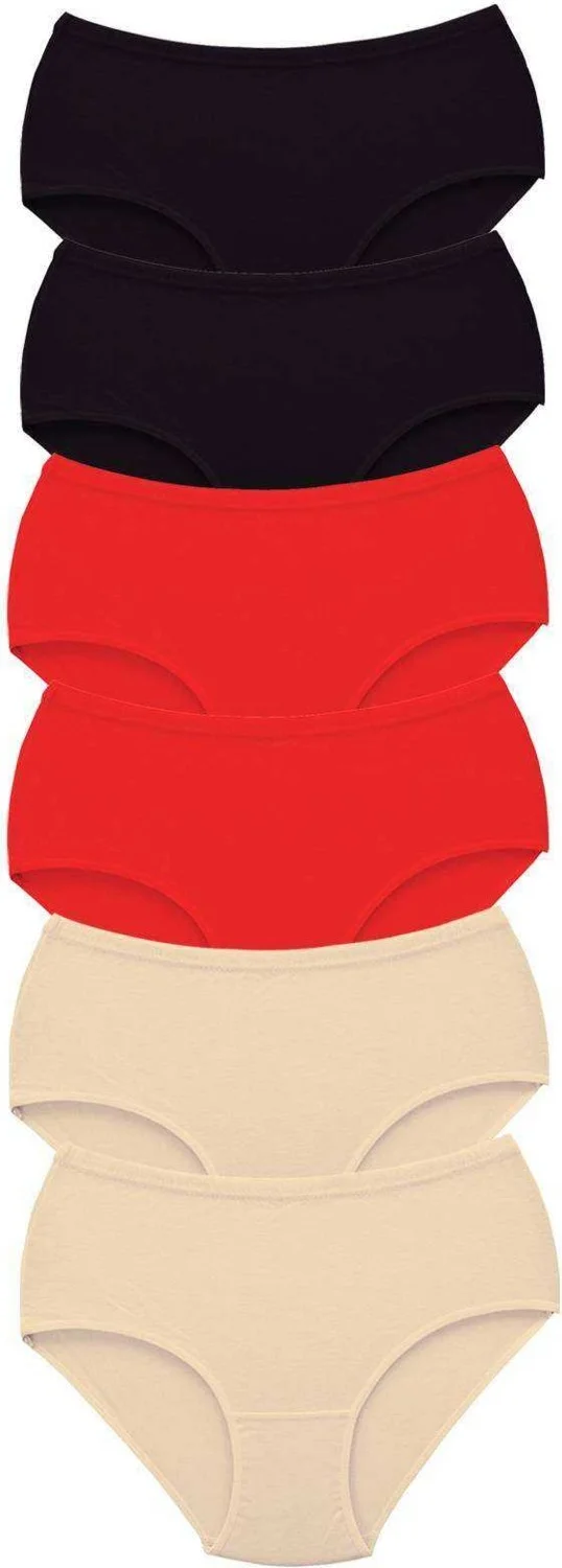 توتكو Passion 6 Pieces Passion Women High Waist Bato Thick Rubber Panties S11