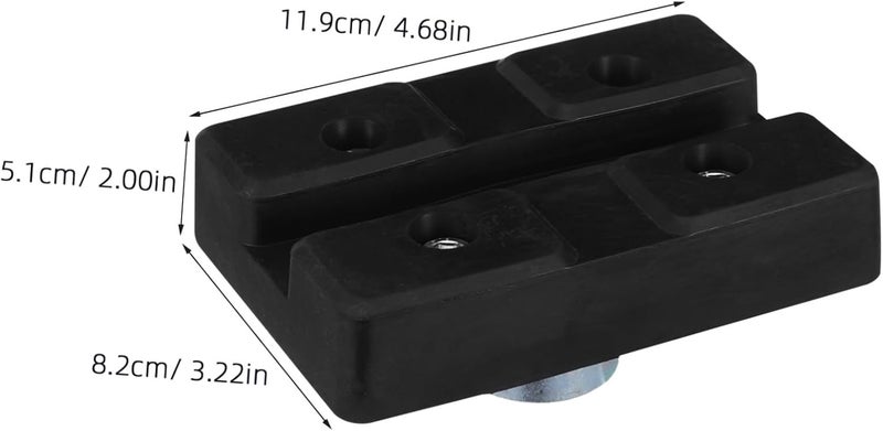 ABOOFAN Car Lift Rubber Pad Tray Slip Jack Stand Pad for Stable Support Durable Rubber Material Extendable Design Fit for Auto Lifting and Maintenance Black - Image 2