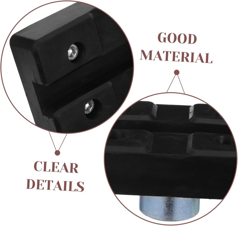ABOOFAN Car Lift Rubber Pad Tray Slip Jack Stand Pad for Stable Support Durable Rubber Material Extendable Design Fit for Auto Lifting and Maintenance Black - Image 3