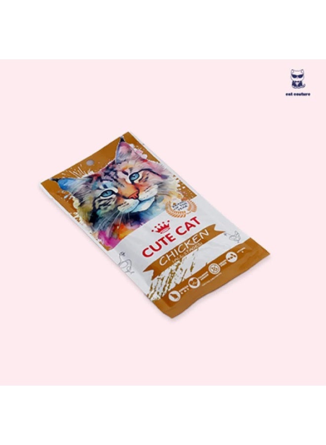 Cute Cat Wet Creamy Treat - Delicious Chicken Puree - Value Pack (4 x 15g) - Image 4