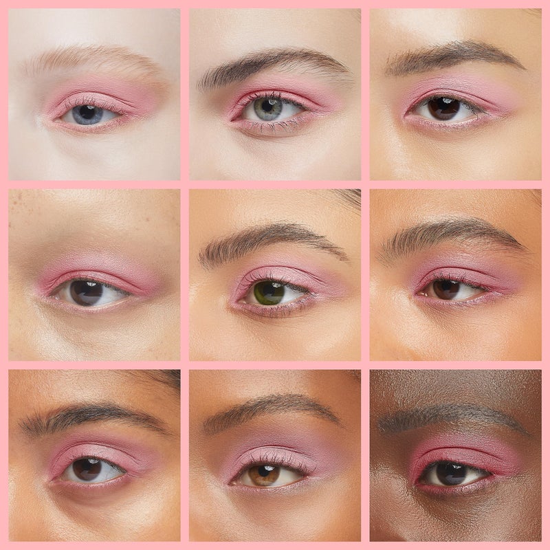 IS'MINE ISMINE Single Eyeshadow Powder Palette, Matte Light Pink, High Pigment, Longwear Single Eye Makeup for Day & Night - Image 4