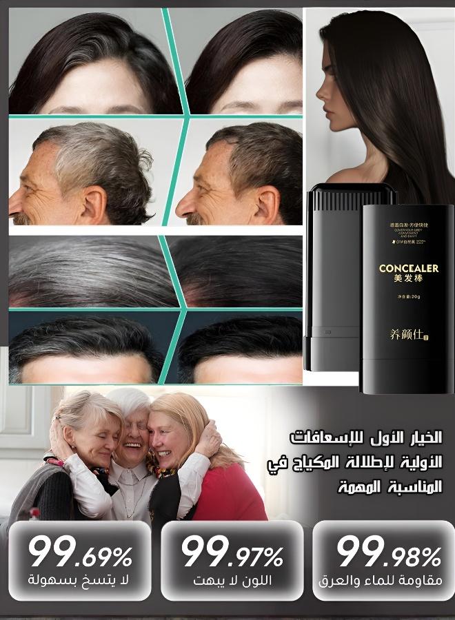 Natural Grey Hair Concealer with Integrated Comb Applicator - Image 3
