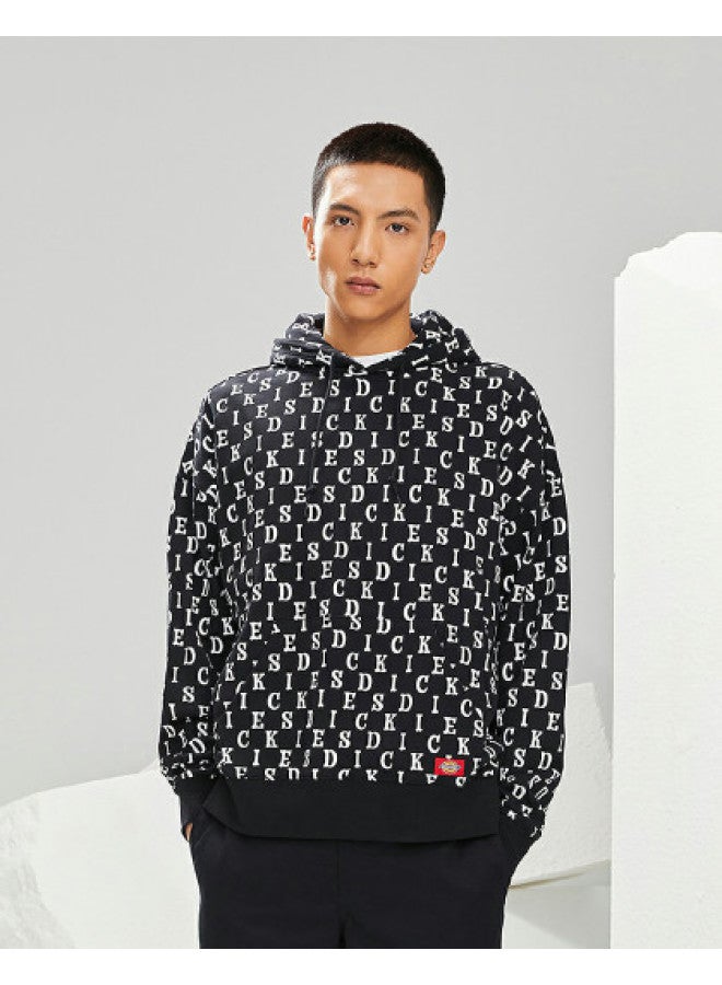 Dickies سويت شيرت هودي مزخرف بأحرف للزوجين من ديكيز لخريف/شتاء Dk010358 - Image 1