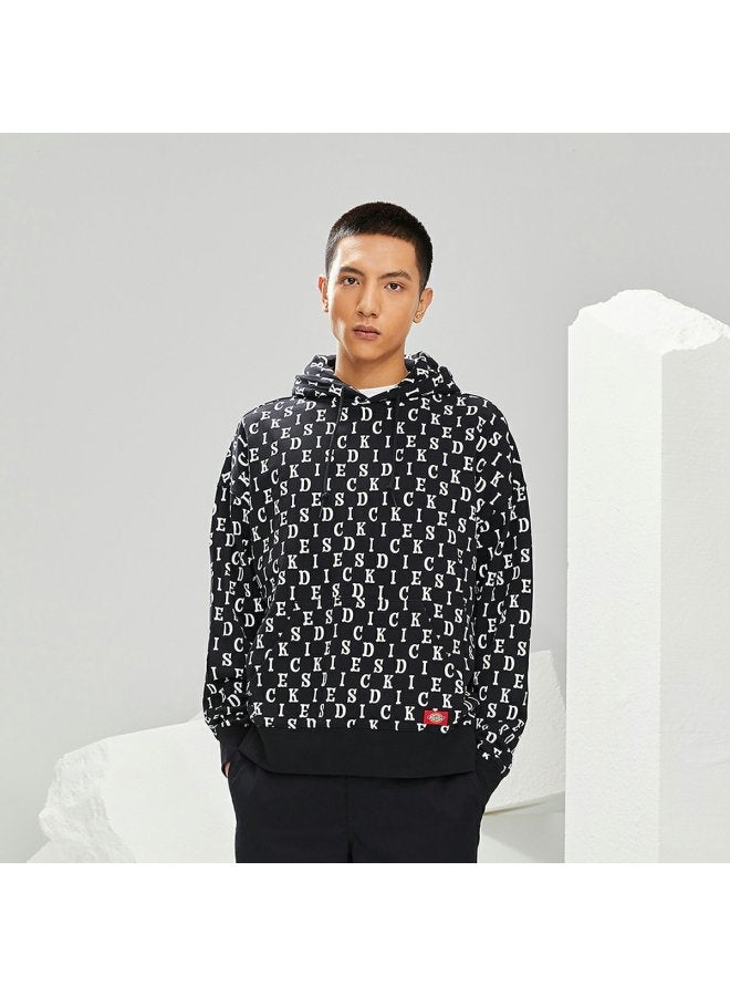 Dickies سويت شيرت هودي مزخرف بأحرف للزوجين من ديكيز لخريف/شتاء Dk010358 - Image 2