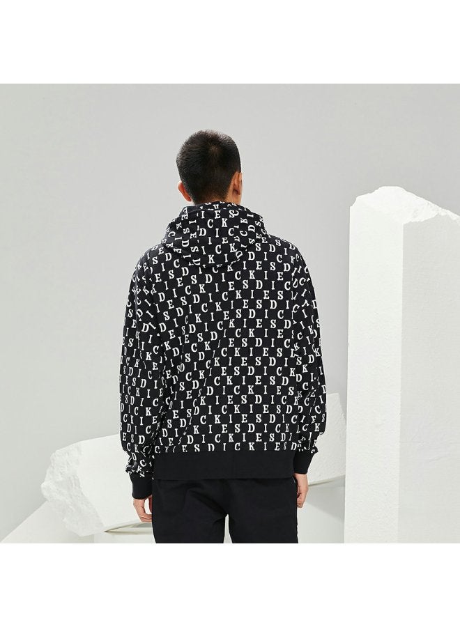 Dickies سويت شيرت هودي مزخرف بأحرف للزوجين من ديكيز لخريف/شتاء Dk010358 - Image 4