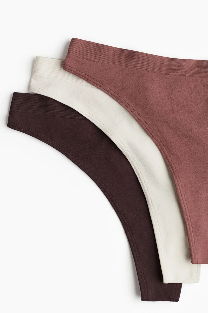 H&M 5-pack seamless thong briefs