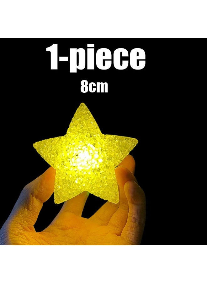 1-Piece LED Star Light, 8cm Glowing Star Lamp for World Cup Party, Soft  Light Star Decor, Luminous Handheld Star Light for Sports Events, Night Club, Festival