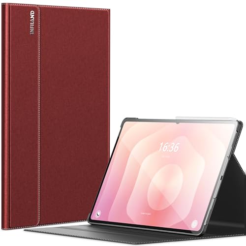 INFILAND Case for Galaxy Tab S11 Ultra 2025 146 Inch MultiAngle Stand Cover Compatible with Samsung Tab S11 Ultra 5G SMX936B SMX930 Auto WakeSleep Red - Image 1