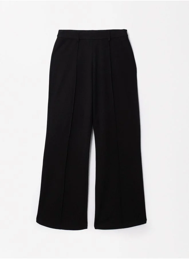 PARFOIS Wide Tab-Detail Pants