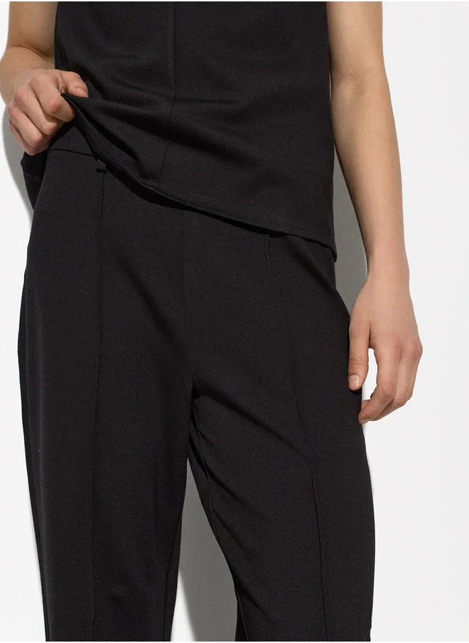 PARFOIS Wide Tab-Detail Pants