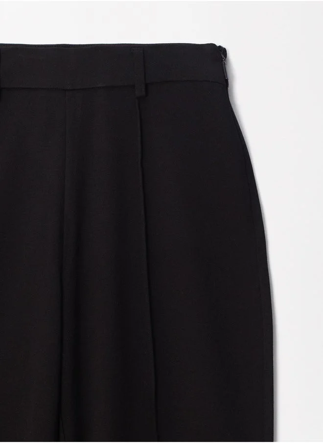 PARFOIS Wide Tab-Detail Pants