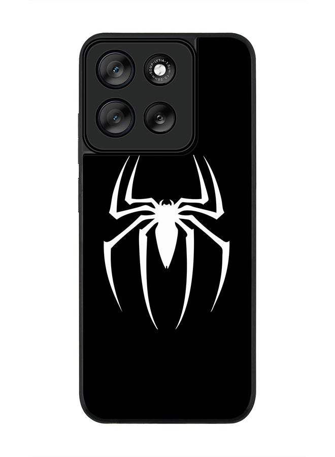 Stylizedd For Motorola Moto G56 Case,Slim fit Camera Protection, Shockproof Thin Phone cover  - Spidermark (Black) - Image 1