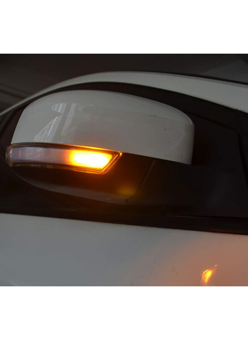 iJDMTOY iJDMTOY Smoked Lens Dynamic Sequential Blink LED Side Mirror Turn Signal Light Strip Assembly Compatible With Ford 2012-2018 Focus, 2013-2019 Escape, 2015-2018 C-Max  - Image 3
