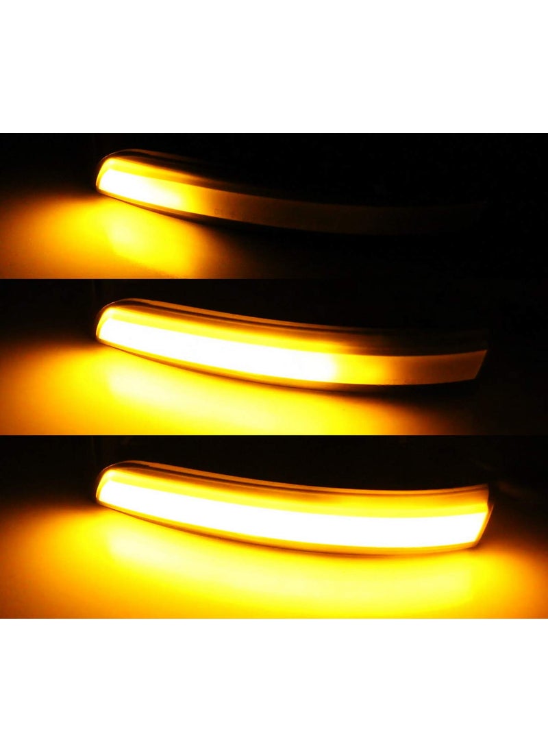 iJDMTOY iJDMTOY Smoked Lens Dynamic Sequential Blink LED Side Mirror Turn Signal Light Strip Assembly Compatible With Ford 2012-2018 Focus, 2013-2019 Escape, 2015-2018 C-Max  - Image 2