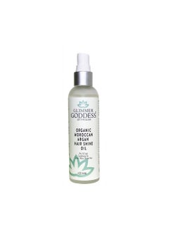 glimmer goddess GLIMMER GODDESS Organic Hair Shine Spray with Moroccan Argan Oil, 4 oz 