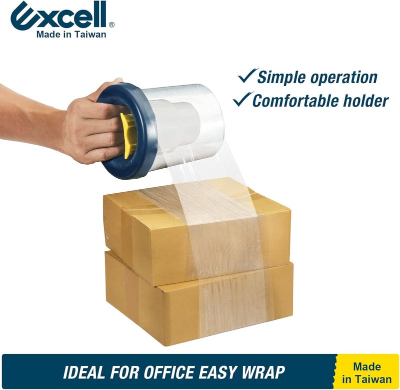 excell SF-773 Hand Saver Stretch Film Dispenser with a Adjustable Brake for 3" Core Film, Stretch Wrap Dispenser, Wrap Handle with a Brake for Easy Packaging Experience (Adjustable Brake Edition) - Image 5