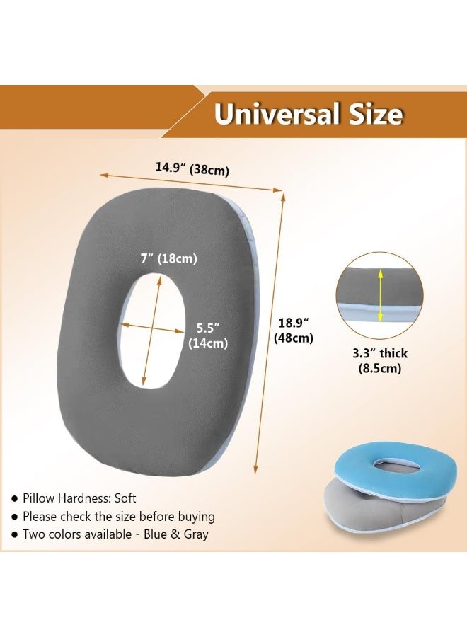 ZNALDP Donut Pillow for Tailbone Pain Relief - Grey - Image 5