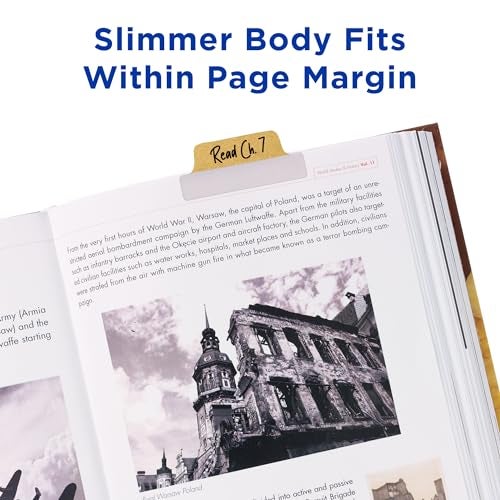 Avery Margin Ultra Tabs, 2.5" x 1", 2-Side Writable, Assorted Metallic, 24 Repositionable Page Tabs (74786) - Image 2