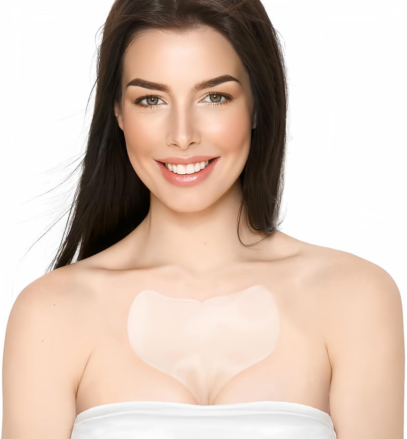 BLUMBODY Chest Wrinkle Pads – Anti-Wrinkle Silicone Patches Skin Firming, Smoothing – Reusable Overnight Chest Pad – Anti-Aging Crepe Erase Pads – Neck, Décolleté (1.5-Month Supply) - Image 1