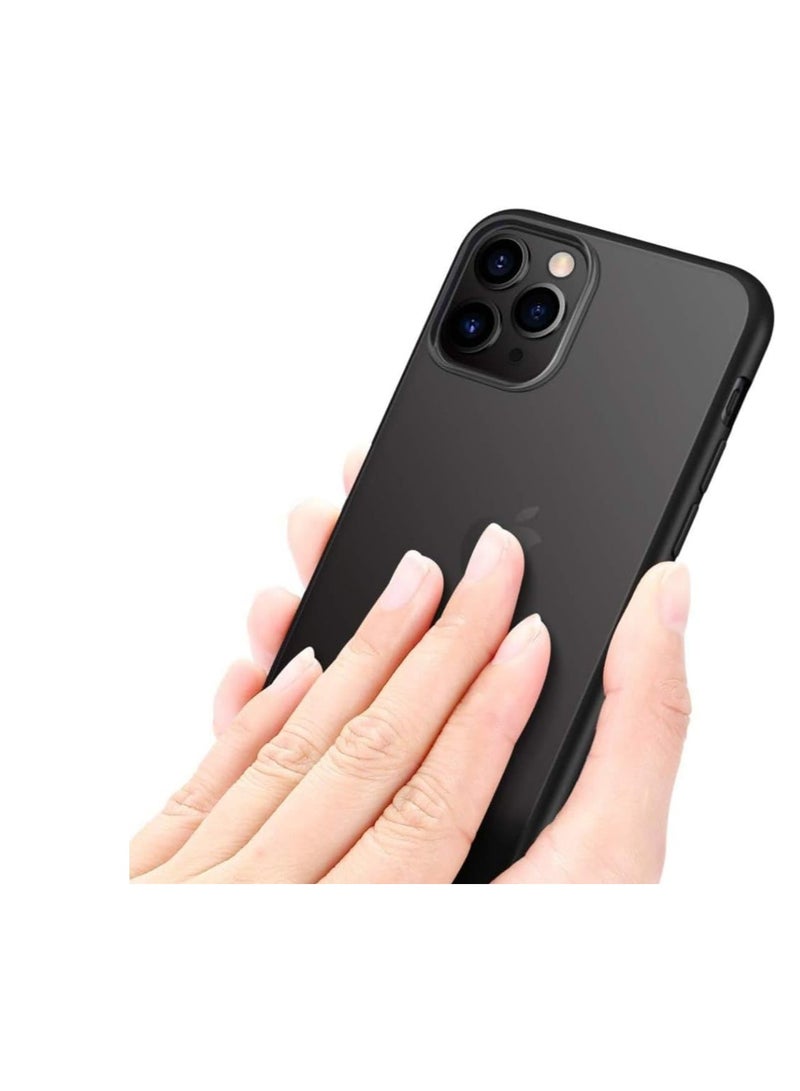 Magic Mask Magic Mask Q Series Clear Case Compatible Case Shockproof Hard PC +Soft Silicone Transparent Protective Slim Hard Back Cover with Silicone Frame for (Black, iphone 11 pro ) - Image 2
