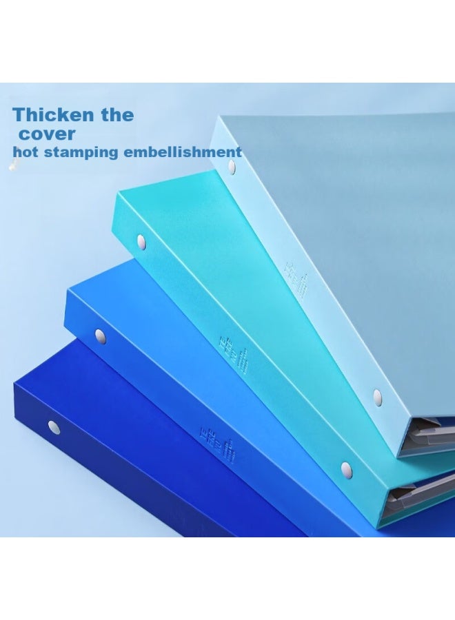 King Jim B5 Ring Binder Clear Blue Wj Series Large Capacity Loose Leaf Notebook 476Tte-Gsbn03 Happy Blue - Image 4