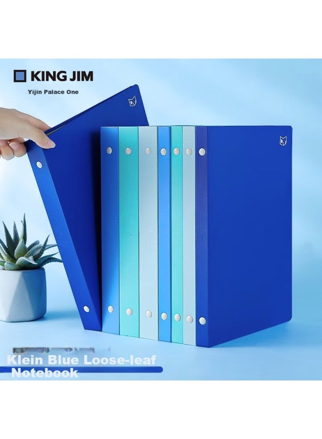 King Jim B5 Ring Binder Clear Blue Wj Series Large Capacity Loose Leaf Notebook 476Tte-Gsbn03 Happy Blue - Image 3