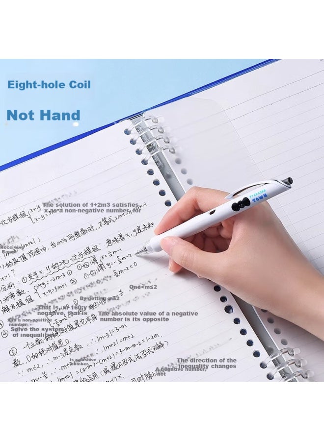 King Jim B5 Ring Binder Clear Blue Wj Series Large Capacity Loose Leaf Notebook 476Tte-Gsbn03 Happy Blue - Image 5