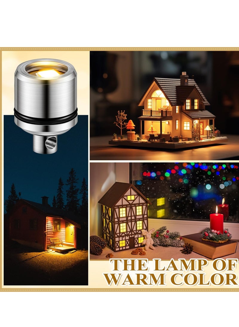 50Pcs Mini Electric Lights Cordless Battery Operated Warm White Small Non Blinking LED Light for DIY Dollhouse Balloon Lantern Party Accessories  - Image 2