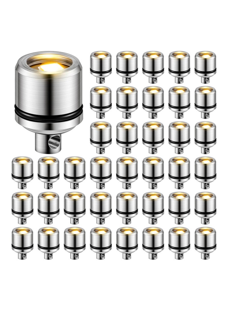 50Pcs Mini Electric Lights Cordless Battery Operated Warm White Small Non Blinking LED Light for DIY Dollhouse Balloon Lantern Party Accessories  - Image 1