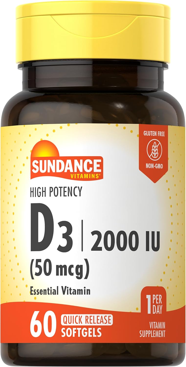 Sundance D3 2000 IU Softgels for Adults - Image 1