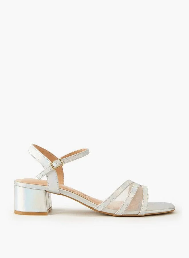 سيليست صنادل بكعب عريض بحزام نسائي