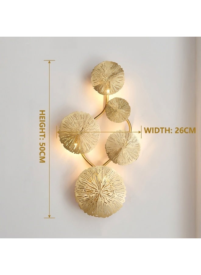 Affordable luxury ruffled wall sconce, ideal for bedrooms and hotels, with three-color dimming, 15W - Image 3